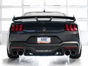 Ford Mustang Performance Exhaust - AWE Tuning - Cat Back, SwitchPath, Quad Tips - Chrome Silver - 2024+